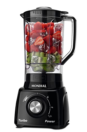MONDIAL Liquidificador Turbo Power, Preto, 550W - L-99 FB