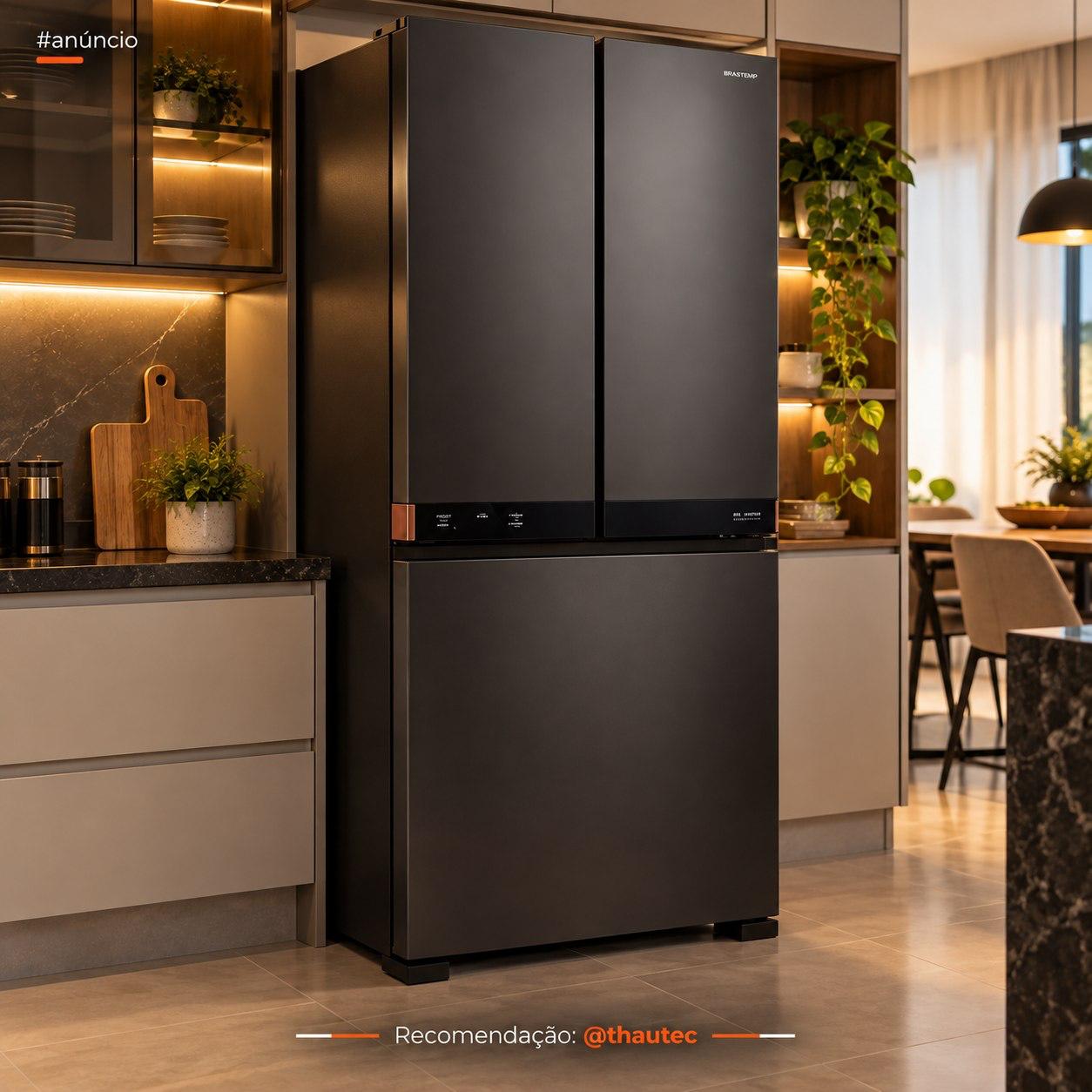 Geladeira Inteligente B= Smart Brastemp 630L Inverter French Door Bivolt (BRO88AE)