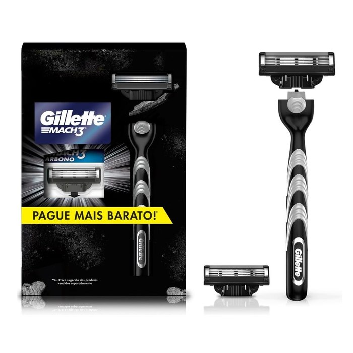 Kit Mach3 Carbono 1 Cabo + 2 Refis Preço Especial
