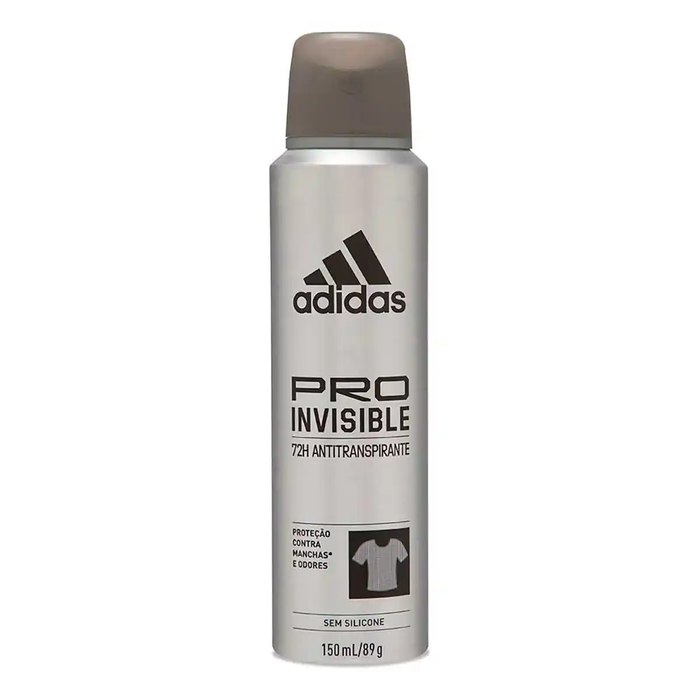 [3 UNIDADES] Desodorante Masculino Adidas Pro Invisible 150ml