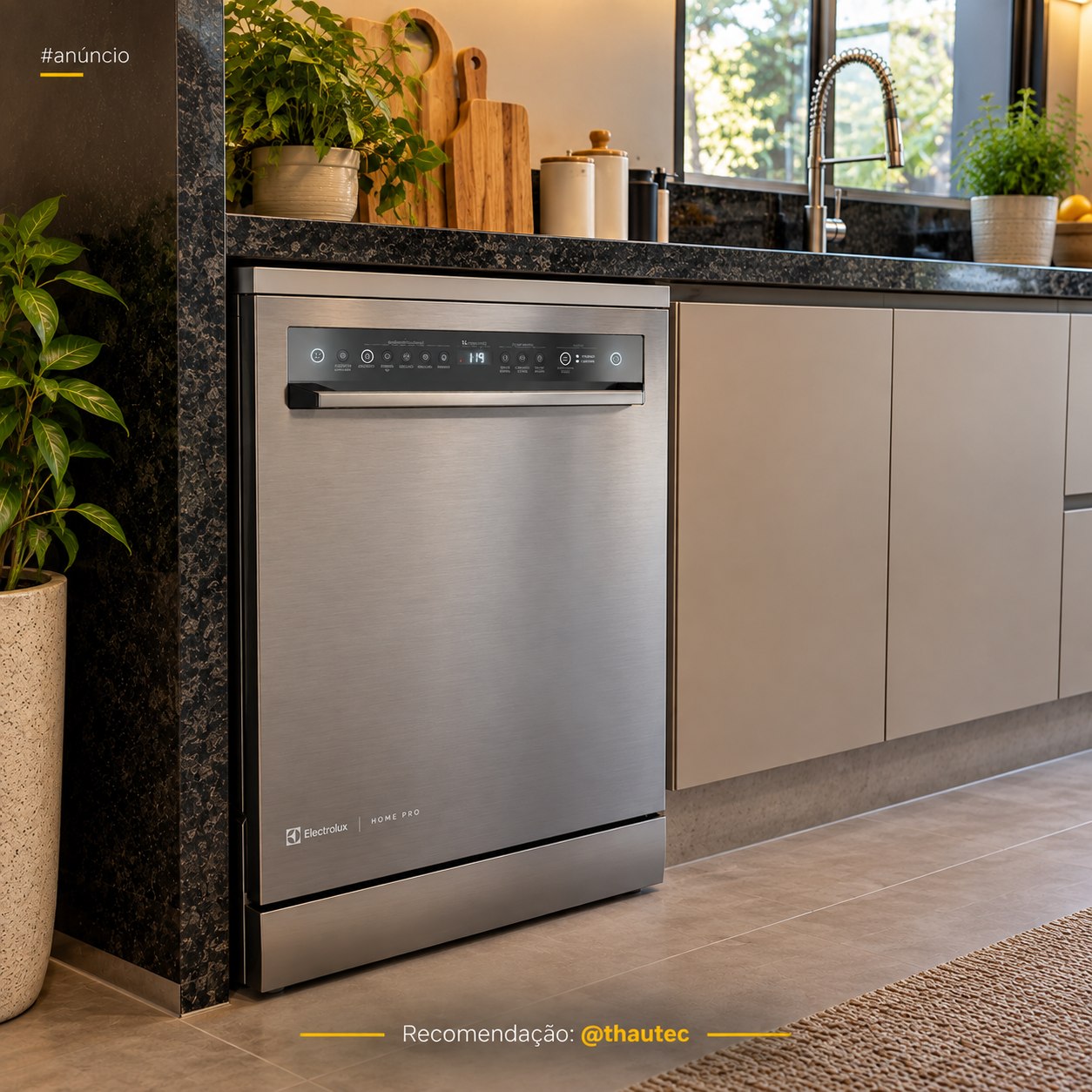 Lava-Louças 14 Serviços Inox Electrolux Home Pro 05 Programas de Lavagem e Função Higienizar 220v (LS14X)