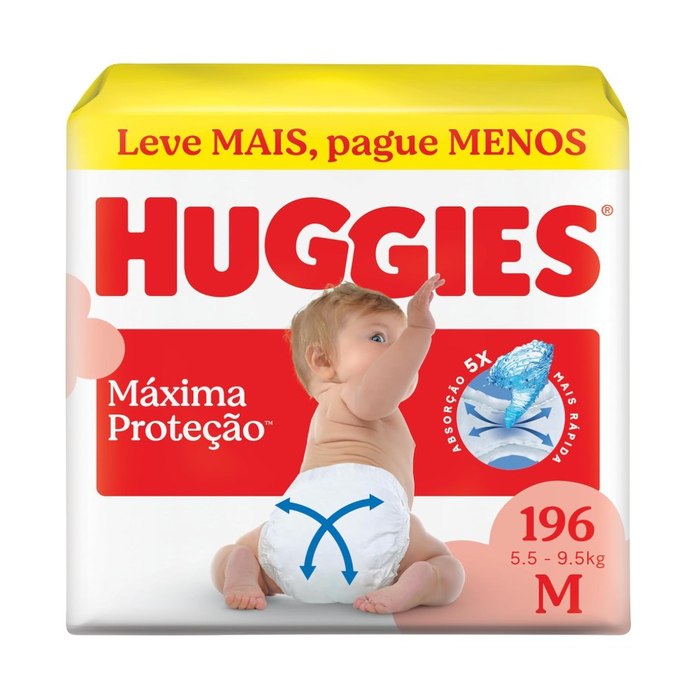 Huggies Fralda Supreme Care M 196 Un