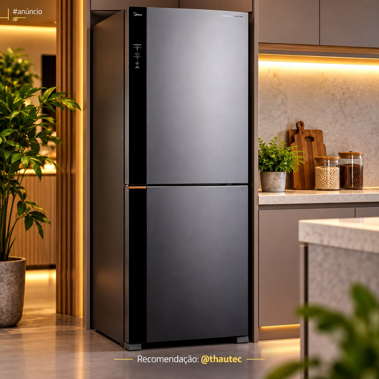 Refrigerador Brastemp Inverse Frost Free 500L Inox Classe A Inteligente com Fresh Space Bivolt (BRE66AK)