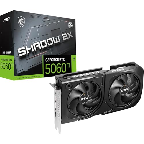 Placa de Video Nv RTX5060TI 8GB GDDR7 128BITS Ventus 2x OC Plus MSI 912-V536-023