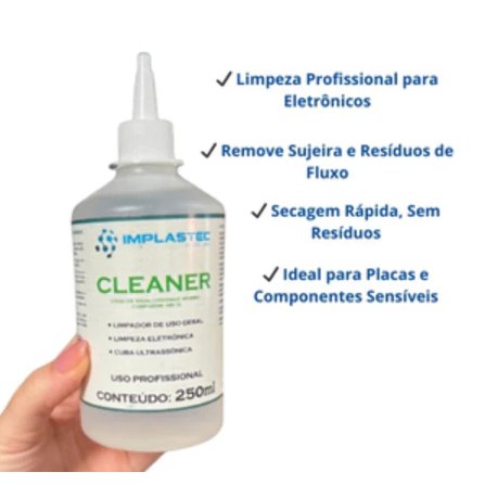 Álcool Isopropílico Limpeza de Placas e Circuitos Eletrônicos PCI 99,5% Pureza 1000ml