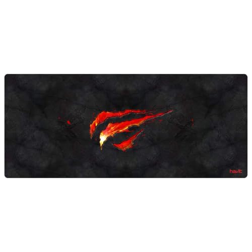Havit MousePad Grande 70 X 30 Cm Gamer, Hv-Mp861, Movimento Suave e Preciso, Costurado, Preto