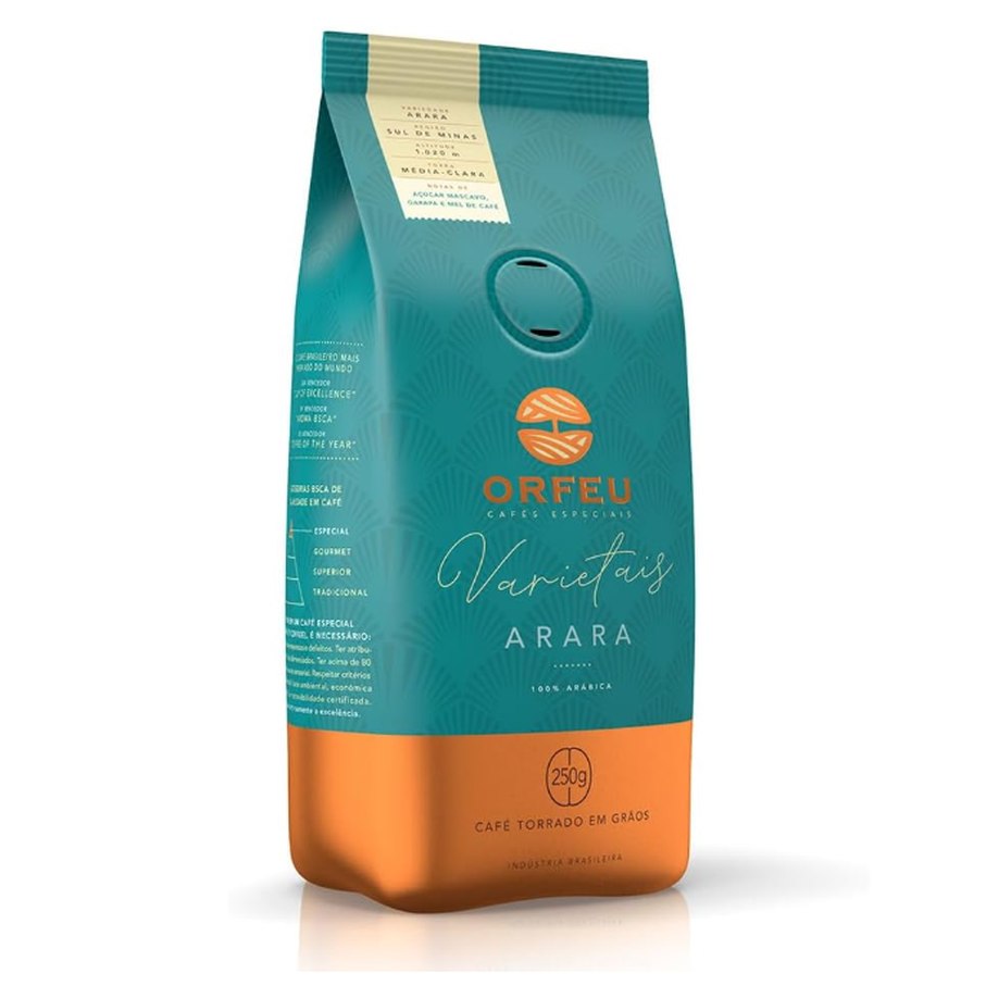 Café Arara Orfeu em Grãos, 100% Arabica 250g