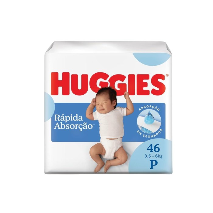 Fralda Huggies Tripla Proteção P 46 fraldas