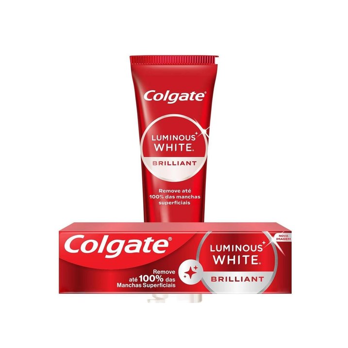 Creme Dental Clareador Colgate Luminous White Brilliant Mint 140g