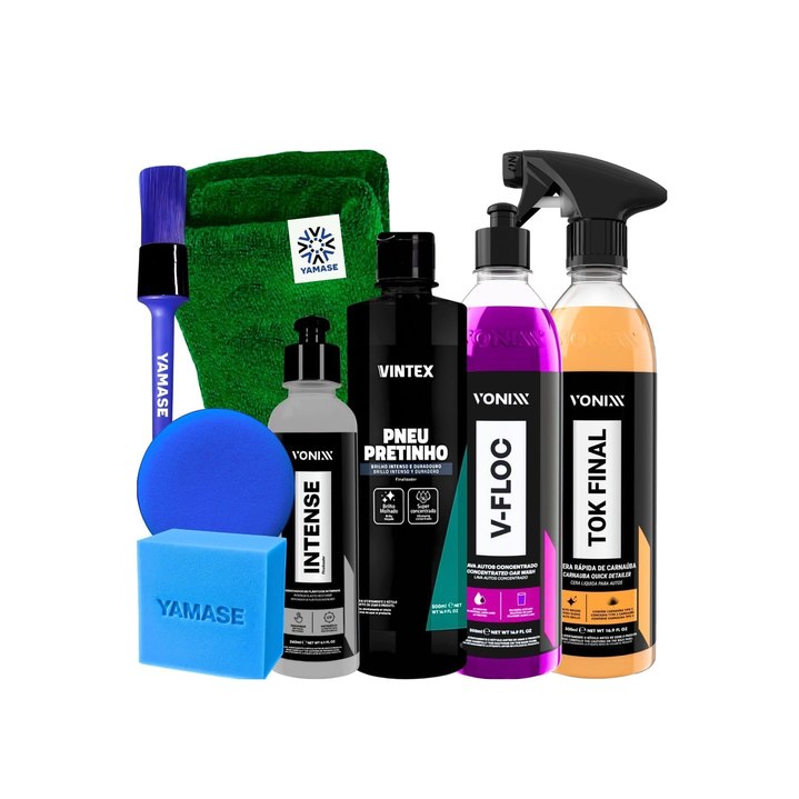 Kit Vonixx Shampoo V-Floc Tok Final Revitalizador Intense Pretinho Vintex