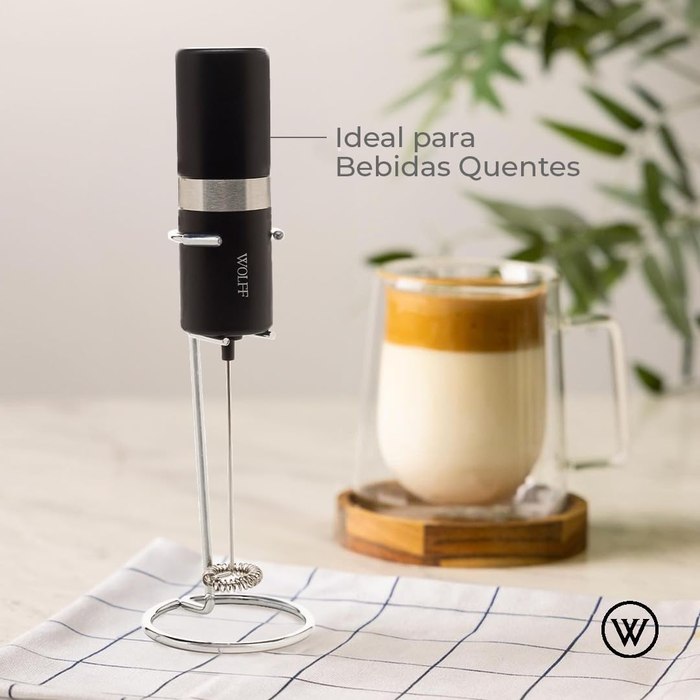 Mixer Elétrico Wolff para Bebidas de Aço Inox e Plástico com Suporte