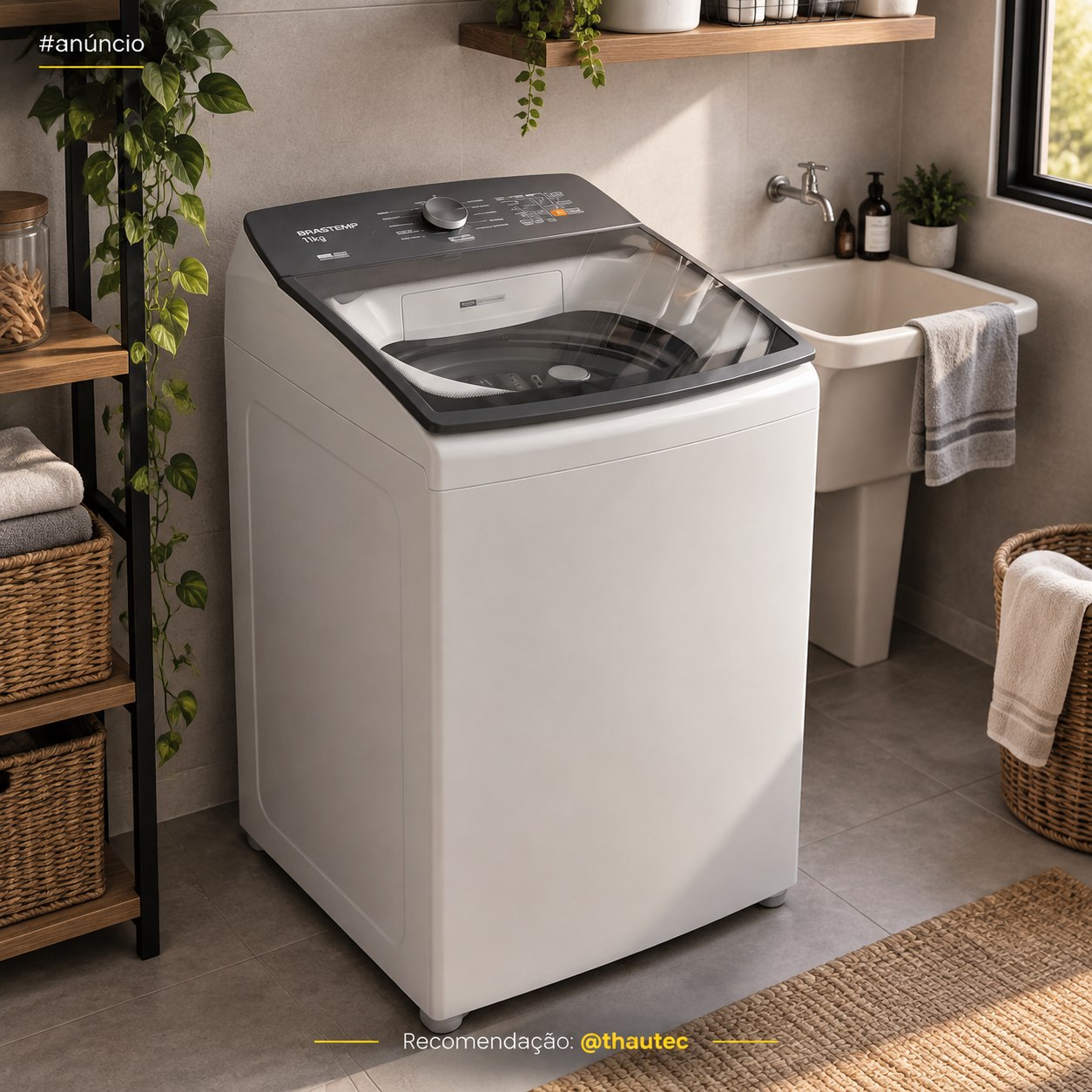 Máquina De Lavar 14kg Smart Sensor Ciclo Brastemp (BWF14AB)