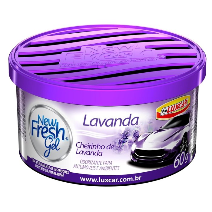 Luxcar New Fresh Gel Lavanda 60g Aromatizante em Gel Automotivo