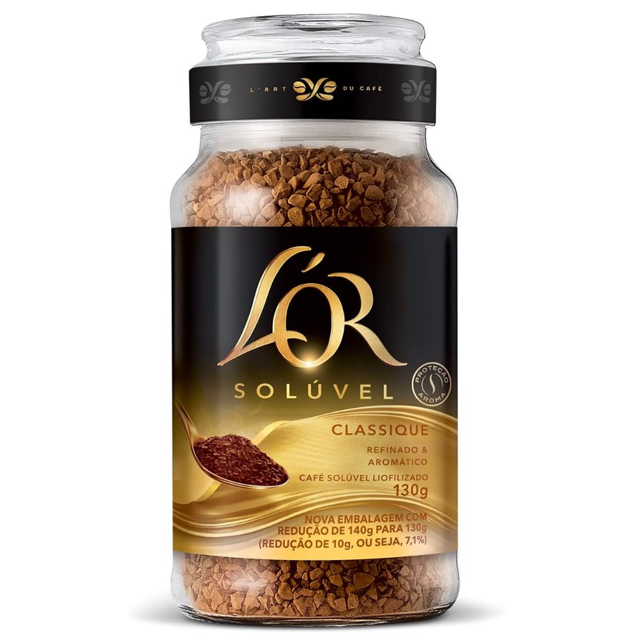 L'OR, Café Solúvel Classique Pote de Vidro 130g