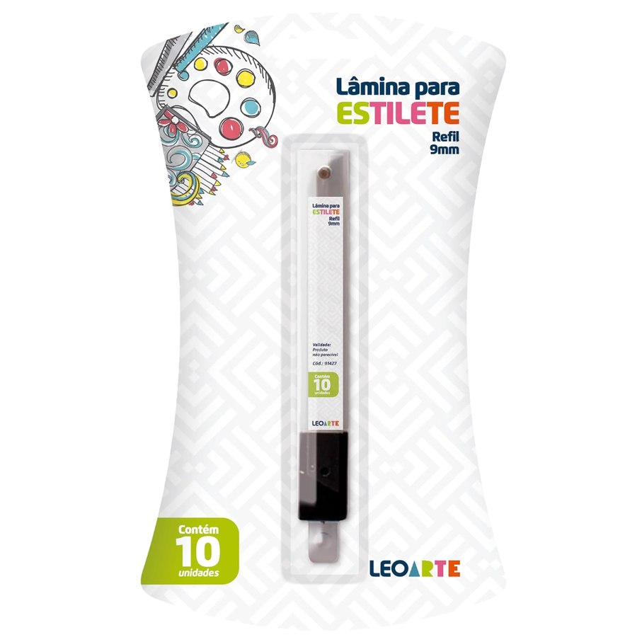 Lamina Estilete Estreito 9mm Blister/10 laminas