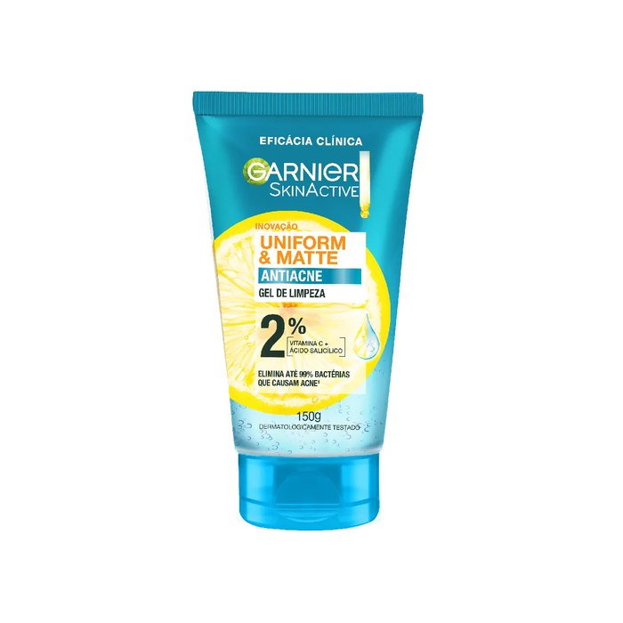 Gel de Limpeza Facial Garnier Uniform & Matte 150g