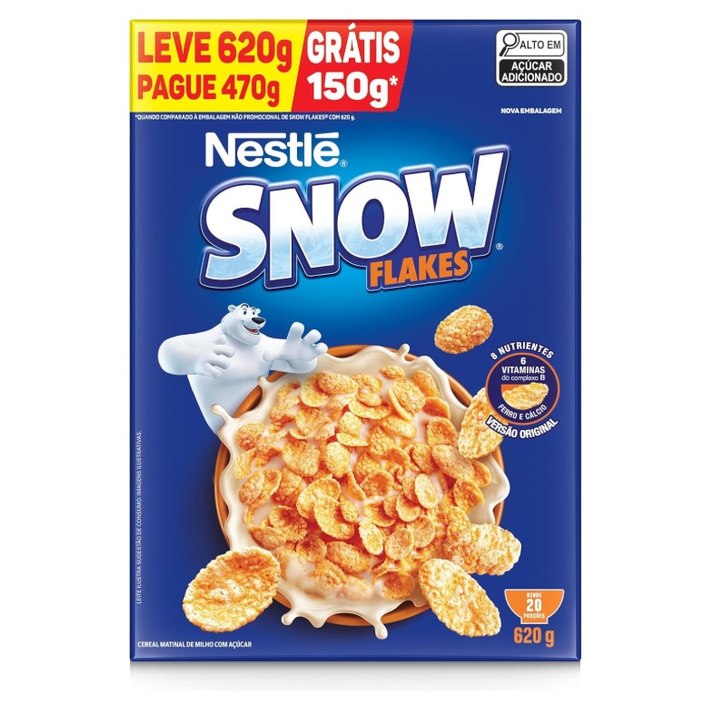 Snow Flakes Cereal Matinal Tradicional Leve 620G