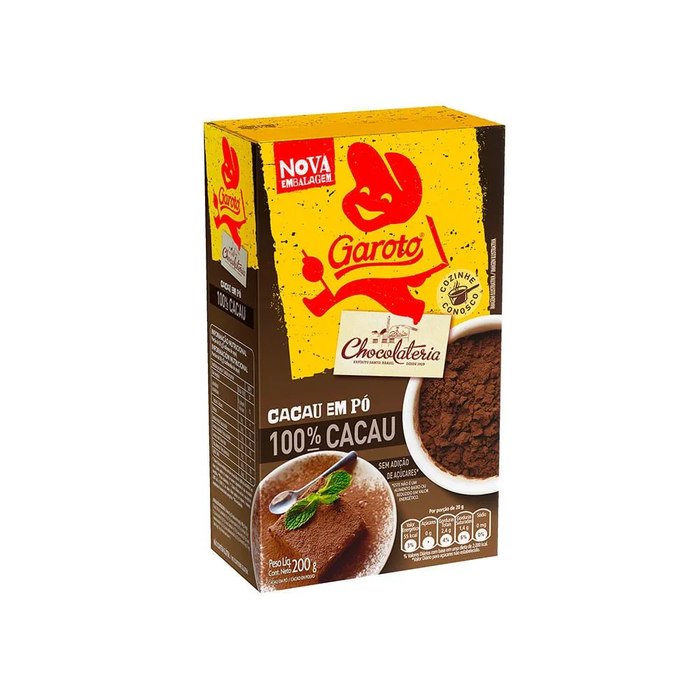 Cacau Em Pó Garoto 200G