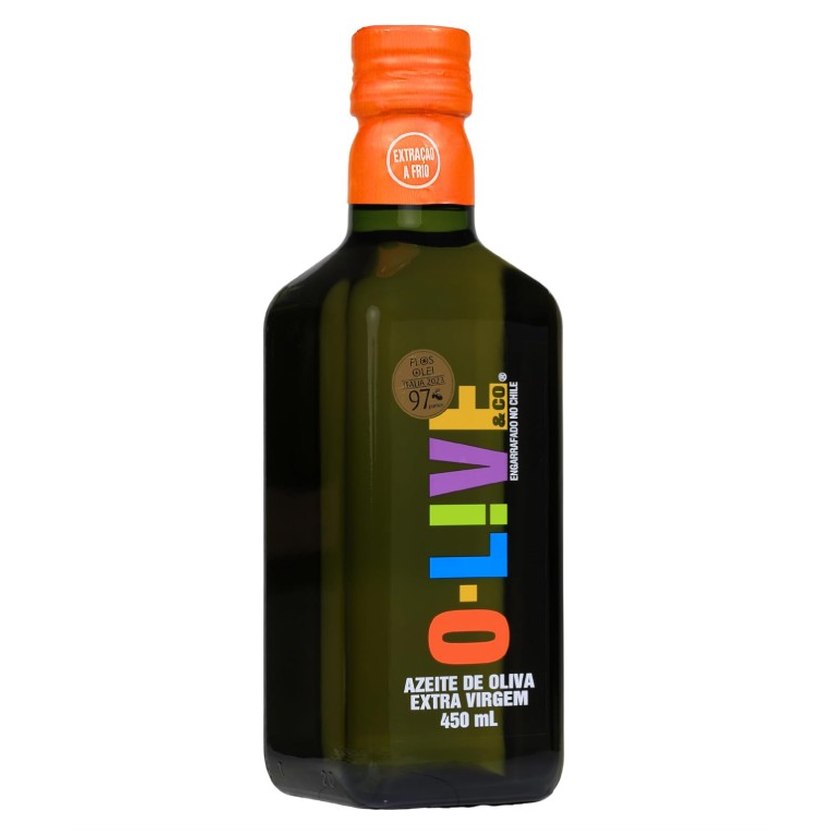 [2 UNIDADES] O-LIVE & Co, Azeite de oliva extra virgem, Chileno, vidro, 450ml