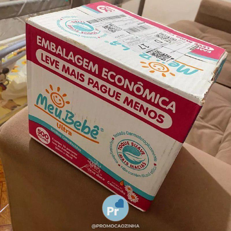 Toalha Umedecida Meu Bebê Ultra 500 Folhas