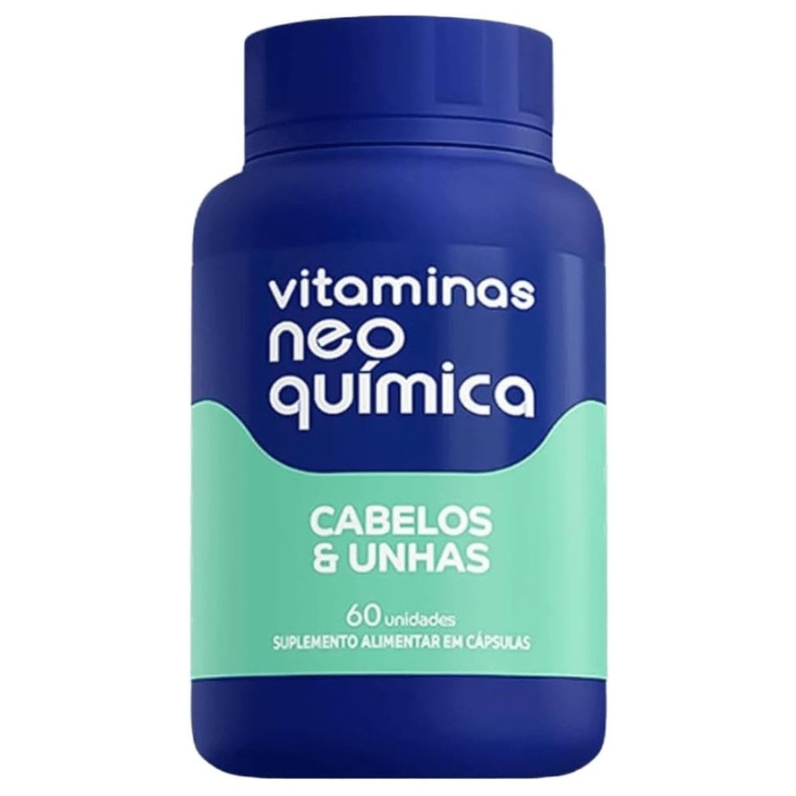 Suplemento Alimentar Cabelos e Unhas Vitaminas Neo Química 60 cápsulas