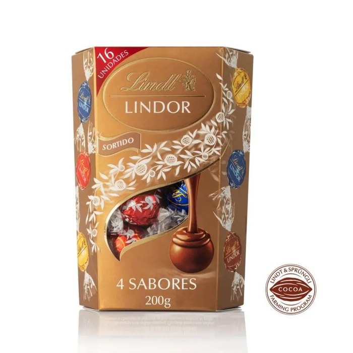 Chocolate Sortido Lindt Lindor Cornet 200g