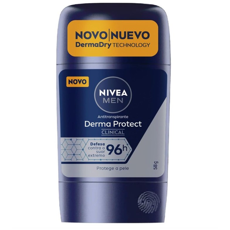 NIVEA MEN Desodorante Antitranspirante Stick Derma Protect Clinical 58g