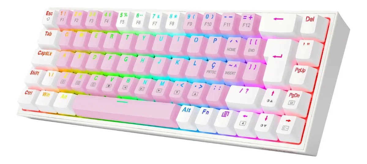 Teclado Gamer Castor Rgb Switch Brown Redragon K631pw-rgb