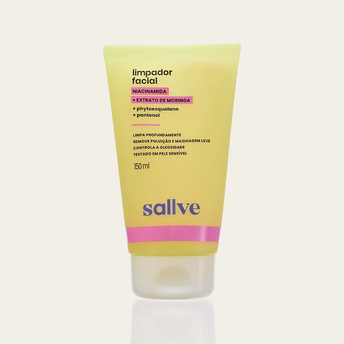 Limpador Facial Sallve Niacinamida Extrato de Moringa 150ml
