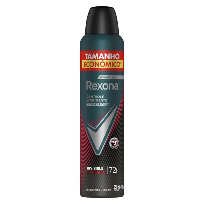 [7 unidades] Antitranspirante Masculino Aerossol Rexona Antibacterial e Invisible 250ml