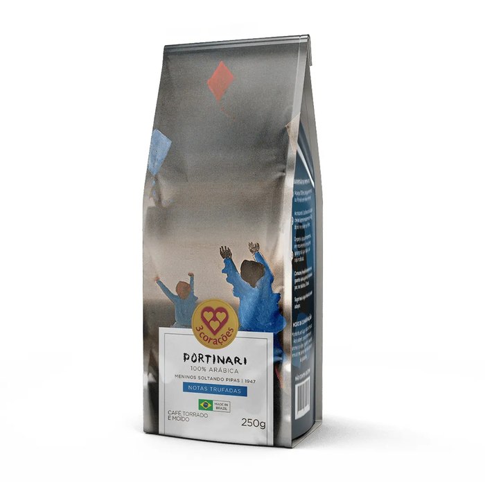[2 UNIDADES] Café Torrado e Moído 3 Corações Gourmet Portinari Notas Trufadas 250G