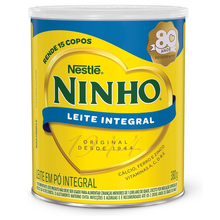 Leite em Pó Integral Ninho 380g