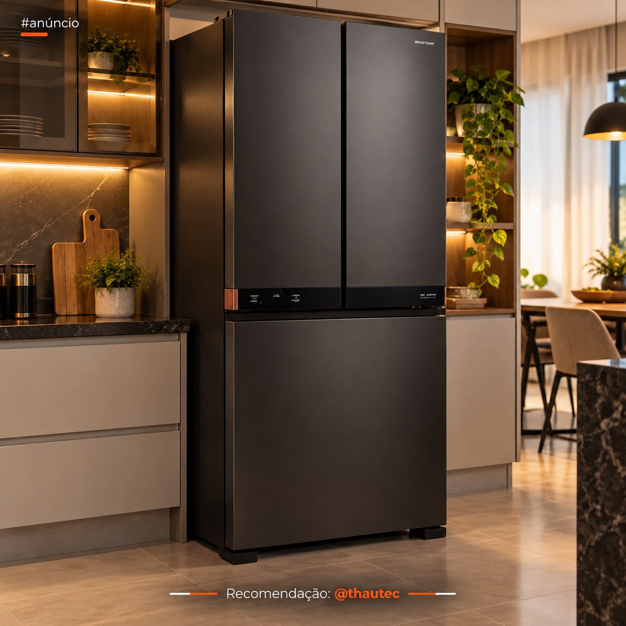 Geladeira Inteligente B= Smart Brastemp 630L Inverter French Door Bivolt (BRO88AE)