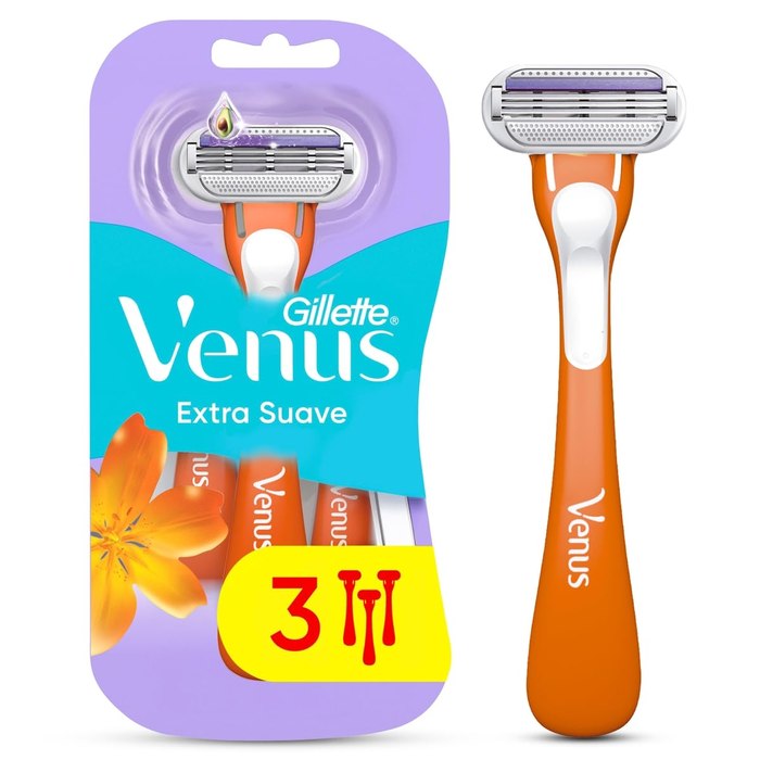 Aparelho de Depilação Descartável Gillette Venus Extra Suave 3 Unidades