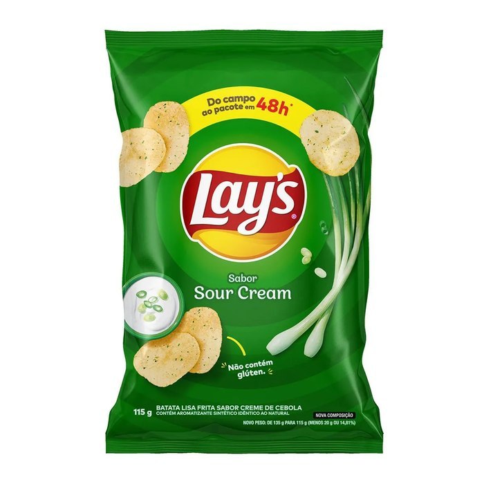 Batata Frita Lisa Lay's Creme de Cebola 115g