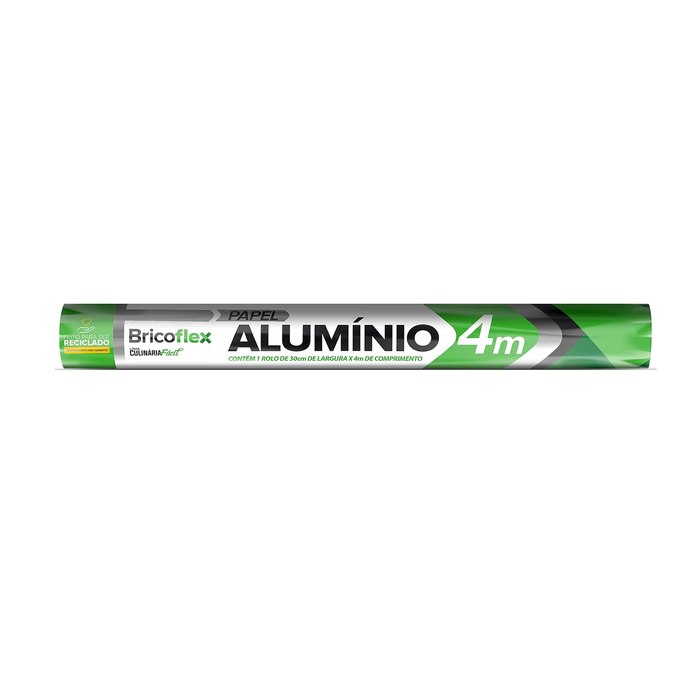 Papel Alumínio Bricoflex Rolo de 30cm X 4m