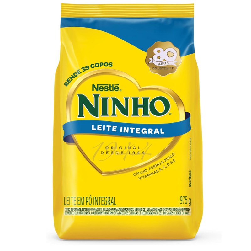 Leite em Pó Ninho Integral Sachê 975g