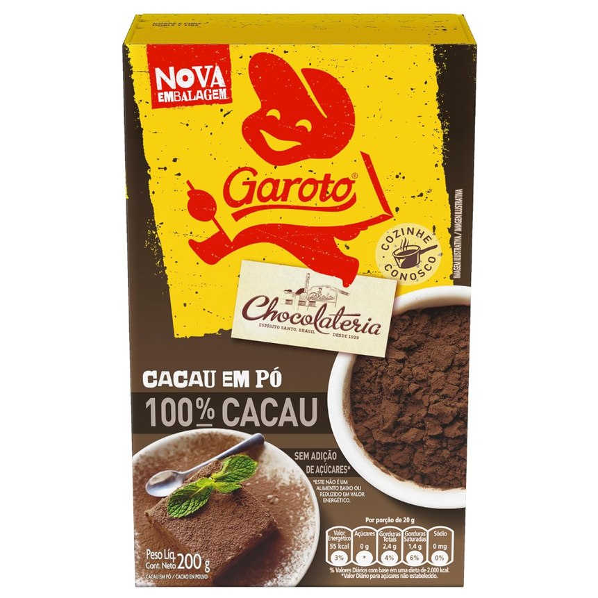 Garoto Cacau Em Pó 200G