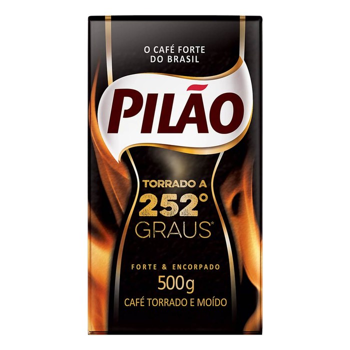 Café Pilão Torrado e Moído 252 Graus Vácuo 500g