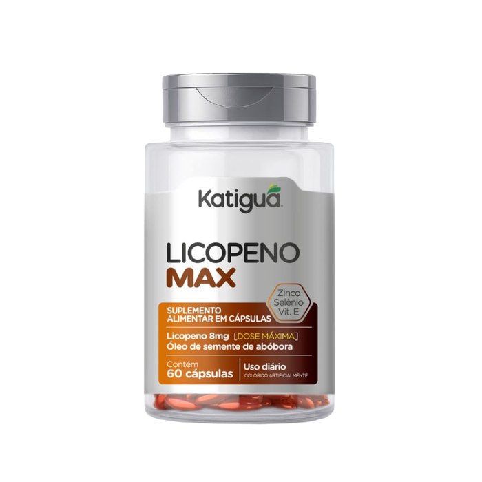 Óleo de Semente de Abóbora Katiguá Licopeno Max 60 Cápsulas Soft Gel