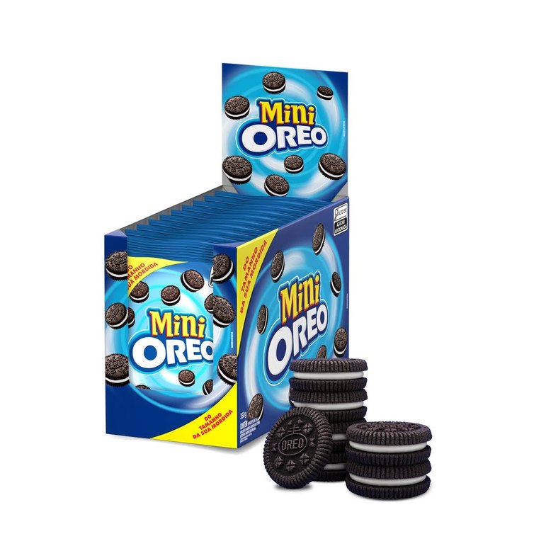 Biscoito Recheado Oreo Mini Original com 10 Unidades de 35G