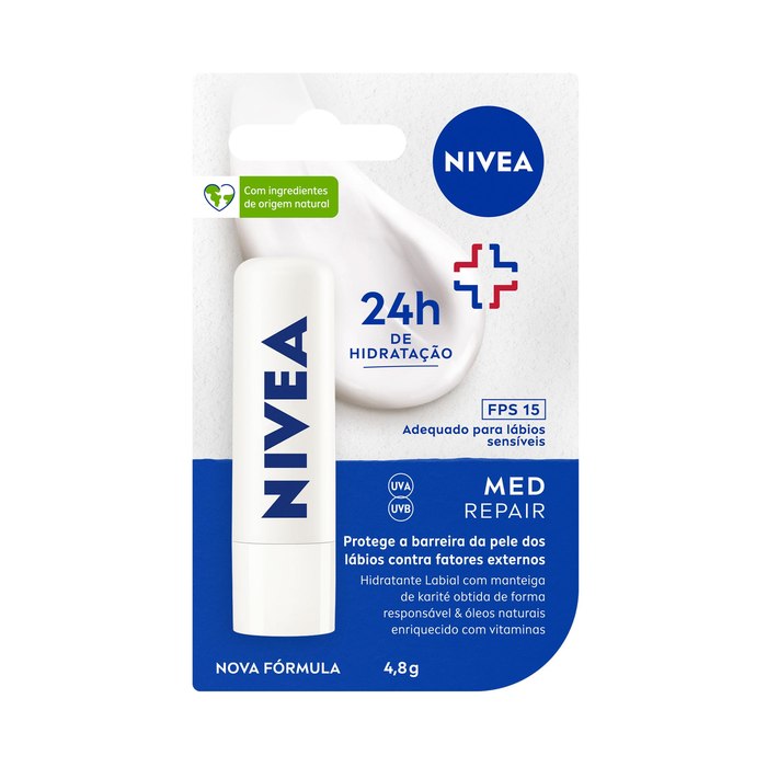 Protetor Labial Nivea Med Repair FPS15 4,8g