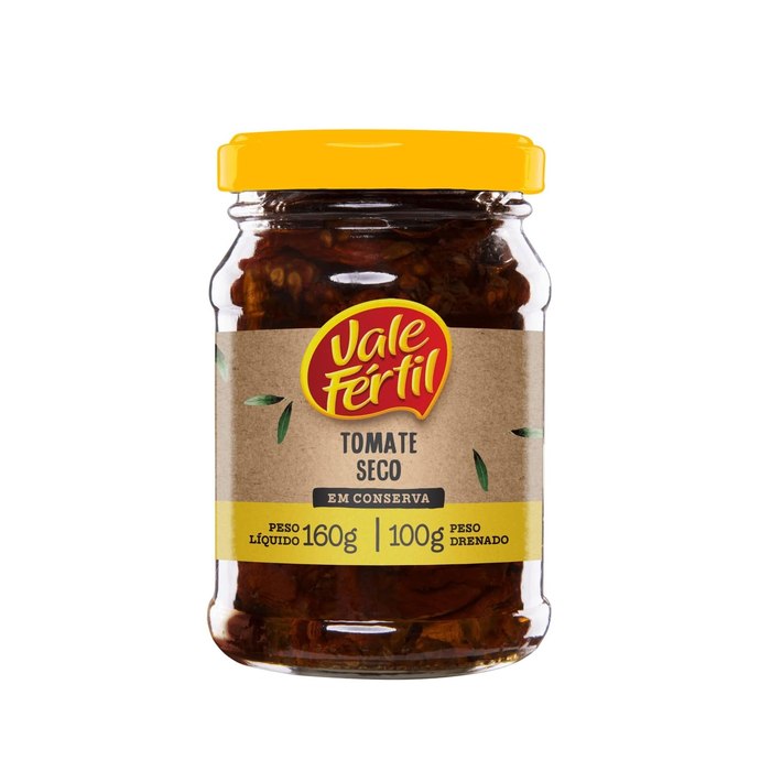 Tomate Seco Em Conserva Vale Fértil Vidro 100G
