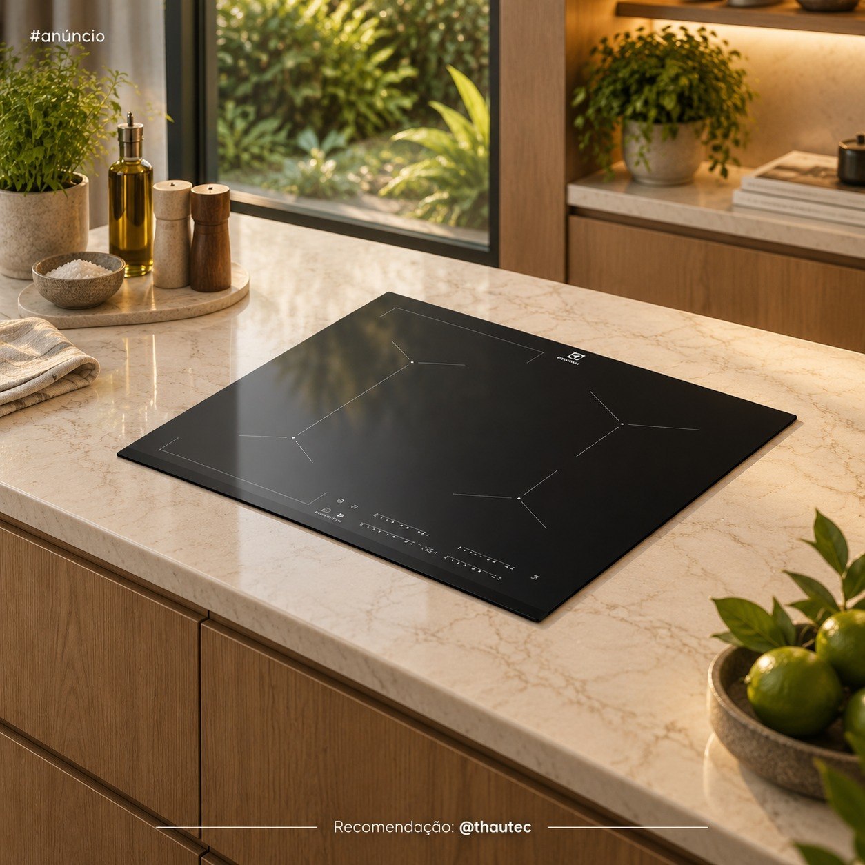Cooktop 4 Bocas de Indução Electrolux Experience com Unicook e Timer (IE60P)