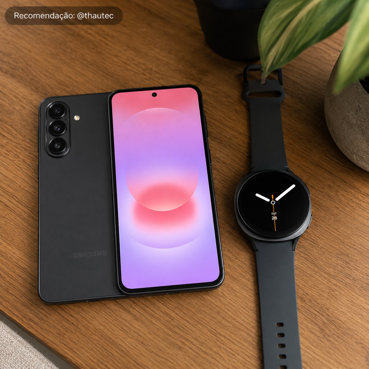 Samsung Galaxy A37 5G 256GB/8GB + Galaxy Watch8 BT 44mm - Grafite