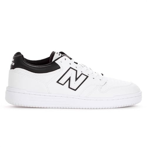 Tênis New Balance 480 Low Branco e Preto - Masculino - 40 - Branco