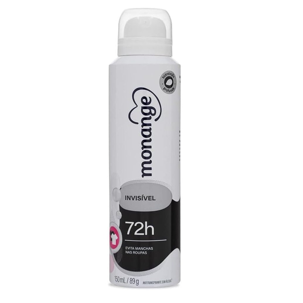 [6 UNIDADES] Desodorante Aero Monange 150Ml Invisivel