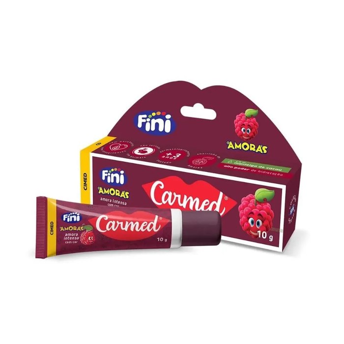 Hidratante Labial Carmed Fini Amora Intensa com cor 10g