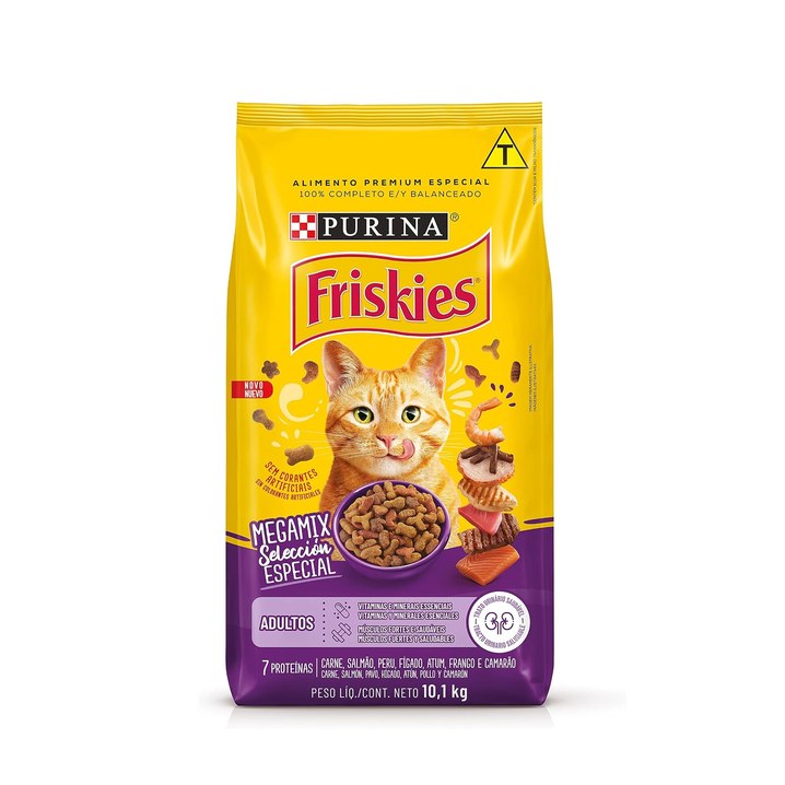 Ração Purina Friskies Megami Gatos Adultos 10.1Kg