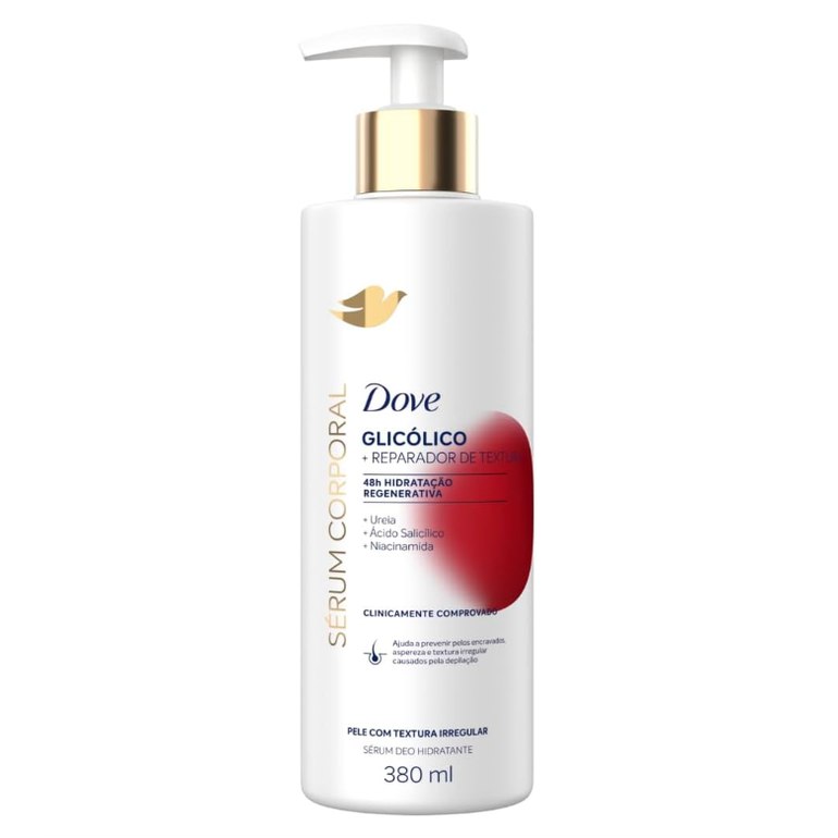 Dove Hidratante Sérum Corporal Glicólico + Reparador de Textura 380ml
